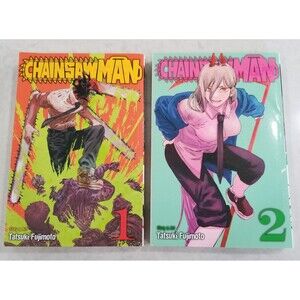 Manga Chainsaw Man vol 1 and 2 paperback book